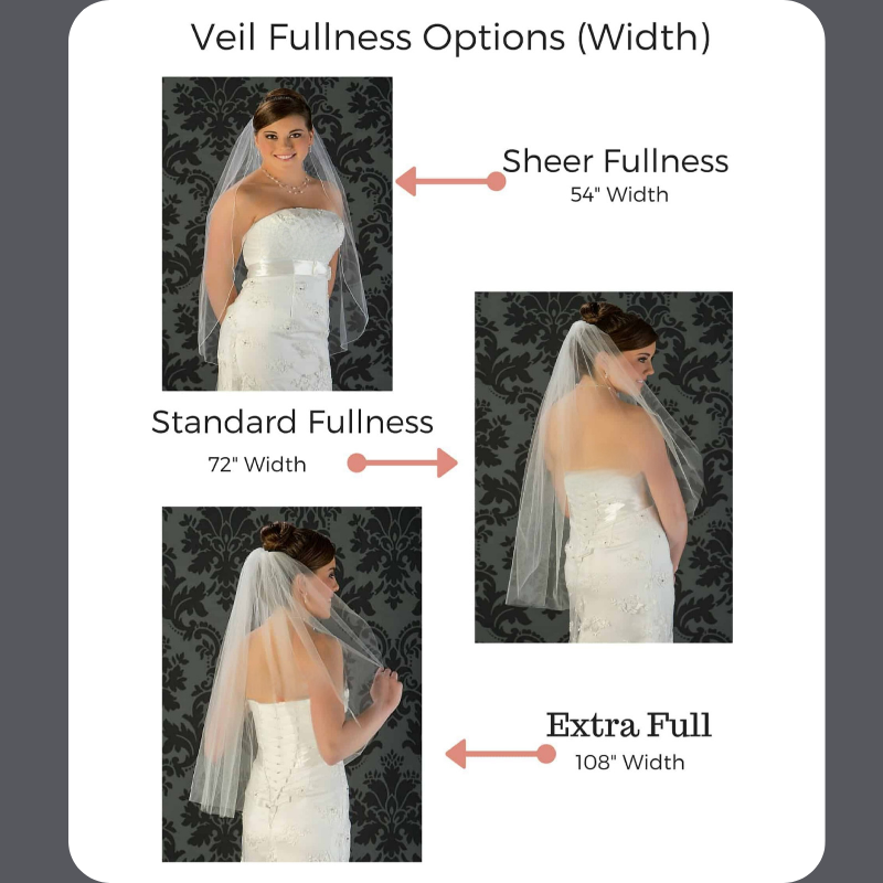 TLC Signature Wedding Veil Kits - Beige