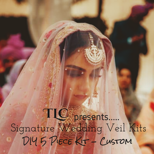 TLC Signature Wedding Veil Kits - Custom Colour