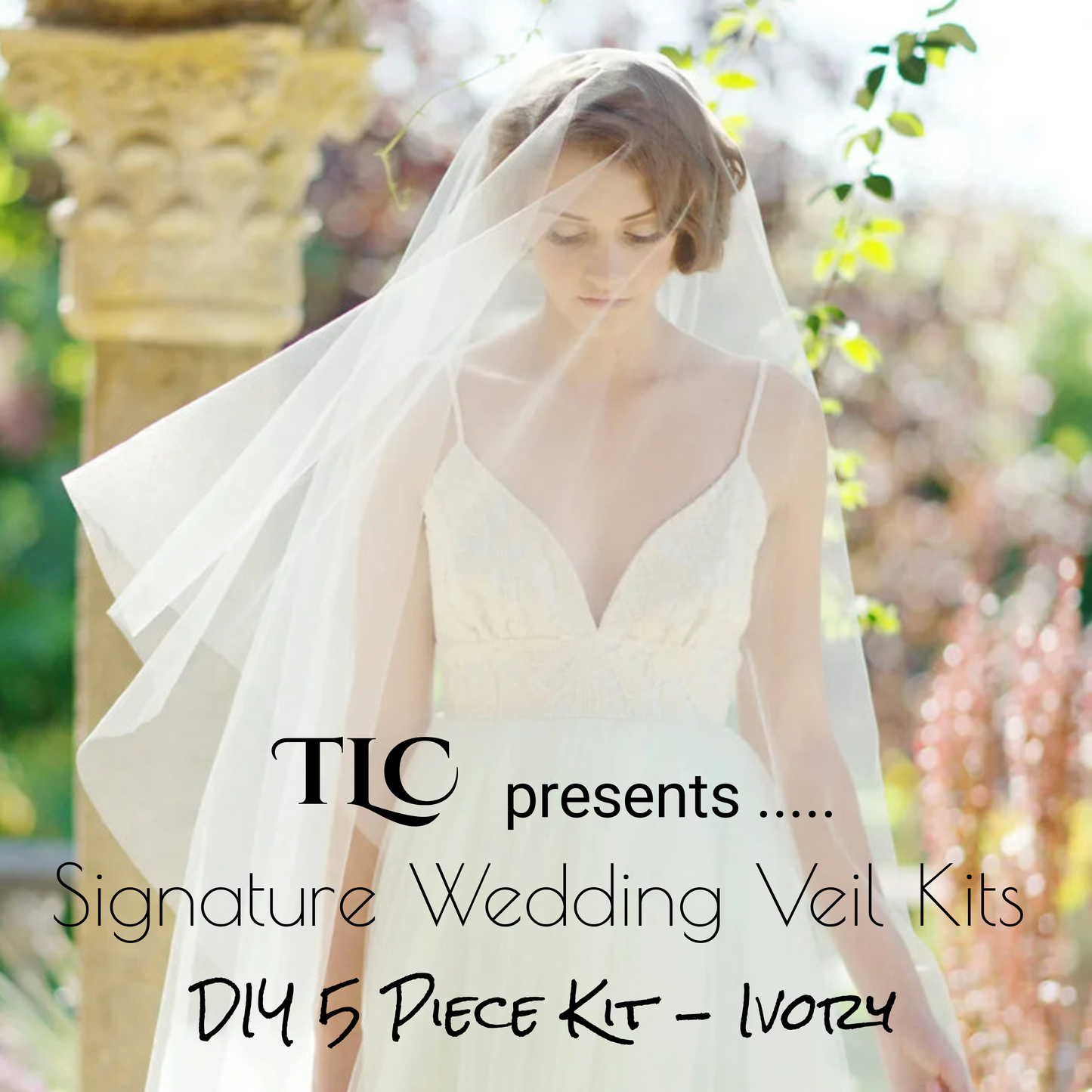 TLC Signature Wedding Veil Kits - Ivory