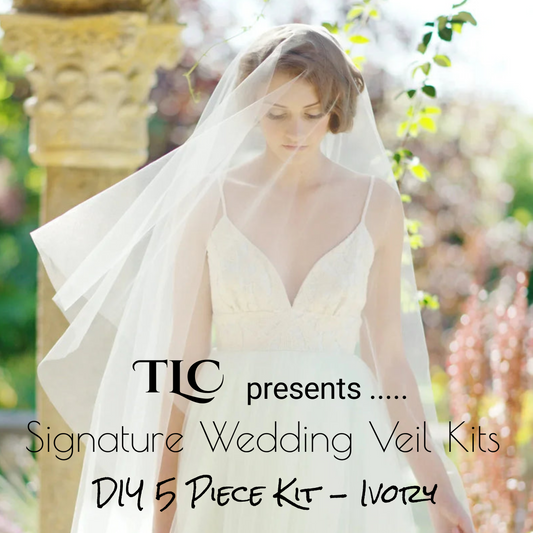 TLC Signature Wedding Veil Kits - Ivory