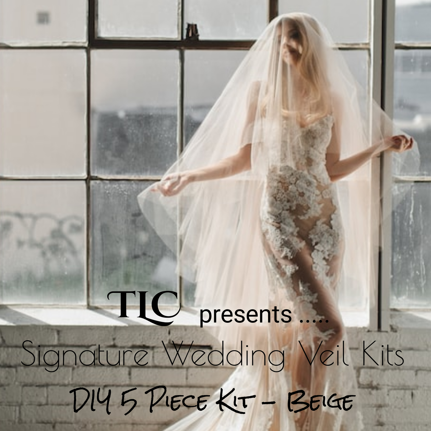 TLC Signature Wedding Veil Kits - Beige