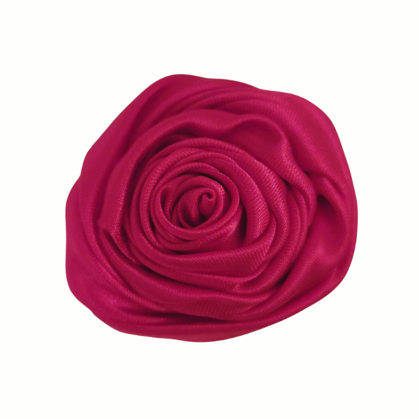 Satin Wrapped Rose 2" - Hot Pink - TLC