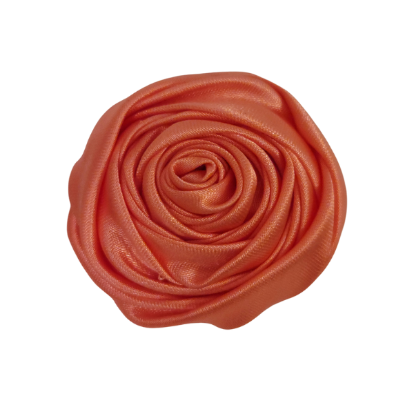 Satin Wrapped Rose 2" - Coral - TLC