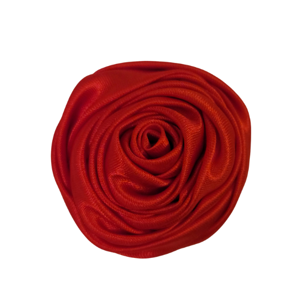 Satin Wrapped Rose 2" - Red - TLC