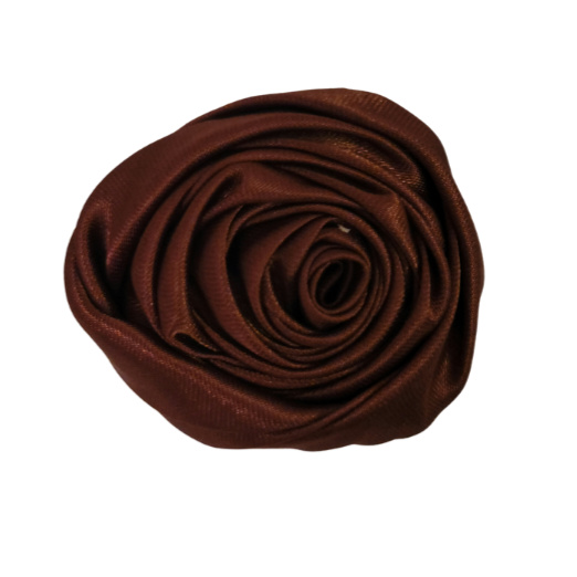 Satin Wrapped Rose 2" - Brown - TLC