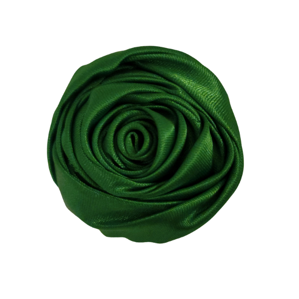 Satin Wrapped Rose 2" - Green - TLC