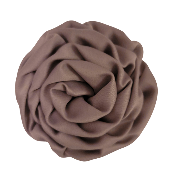 Satin Swirl Flower 3" - Grey - TLC