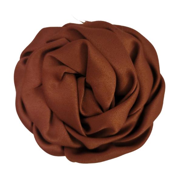Satin Swirl Flower 3" - Brown - TLC