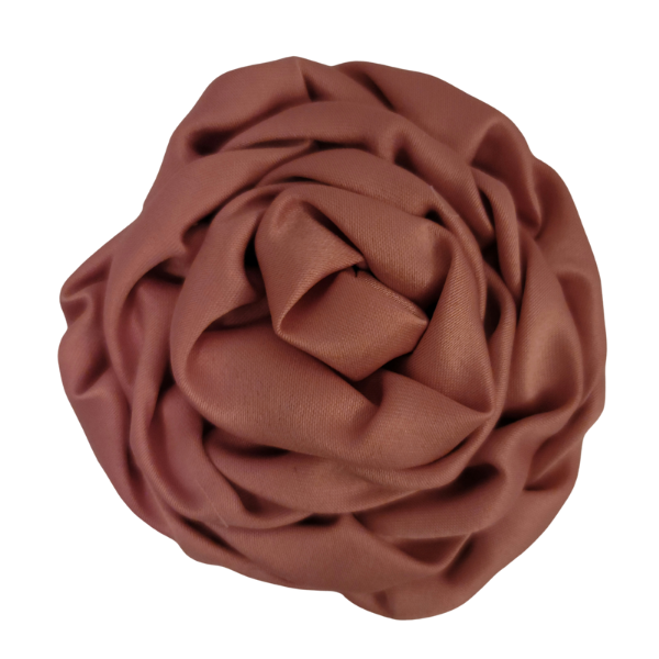 Satin Swirl Flower 3" - Dusty Rose - TLC