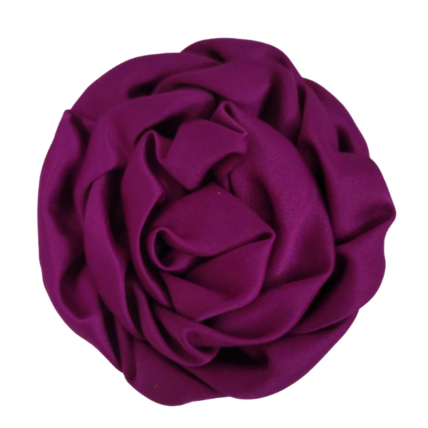 Satin Swirl Flower 3" - Purple - TLC