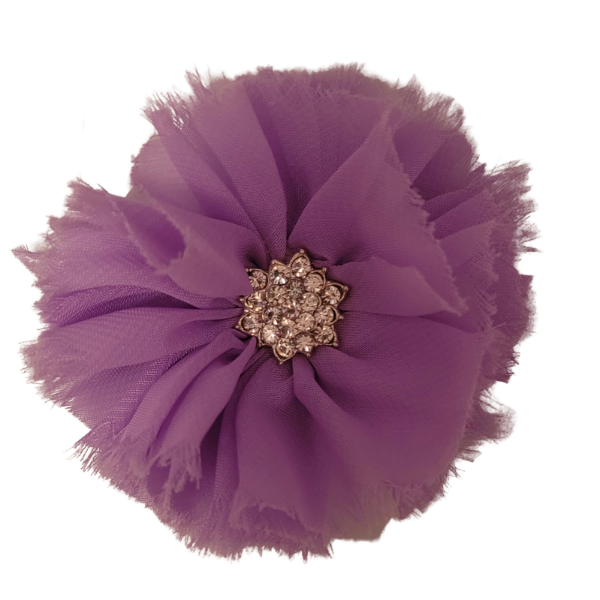 Star Jeweled Chiffon 1.5" - Lilac - TLC