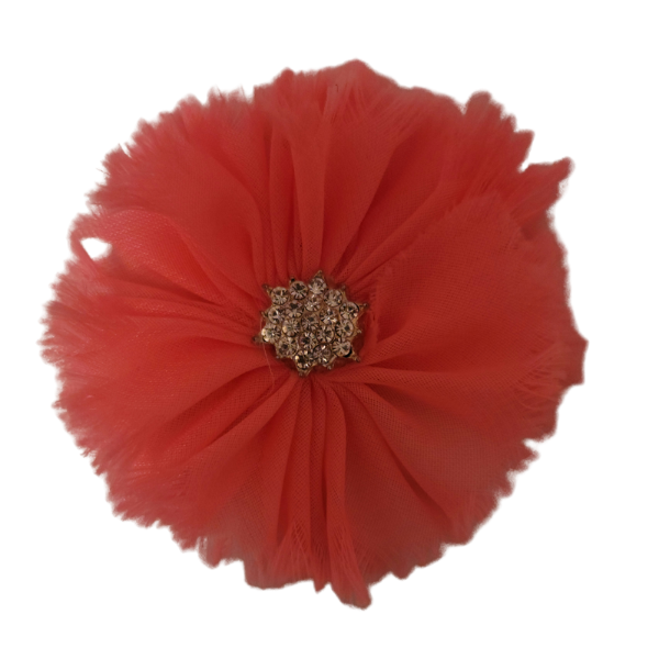 Star Jeweled Chiffon 1.5" - Neon - TLC