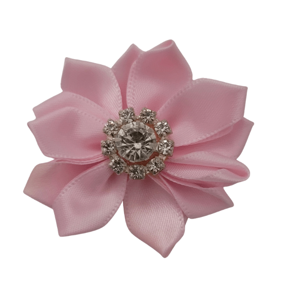 Rhinestone Satin Starburst 1.25" - Baby Pink - TLC