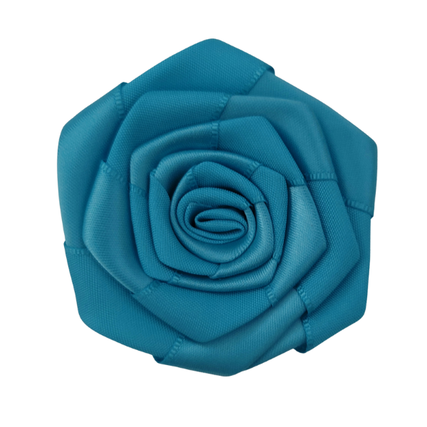 Satin Rosette - Turquoise - TLC