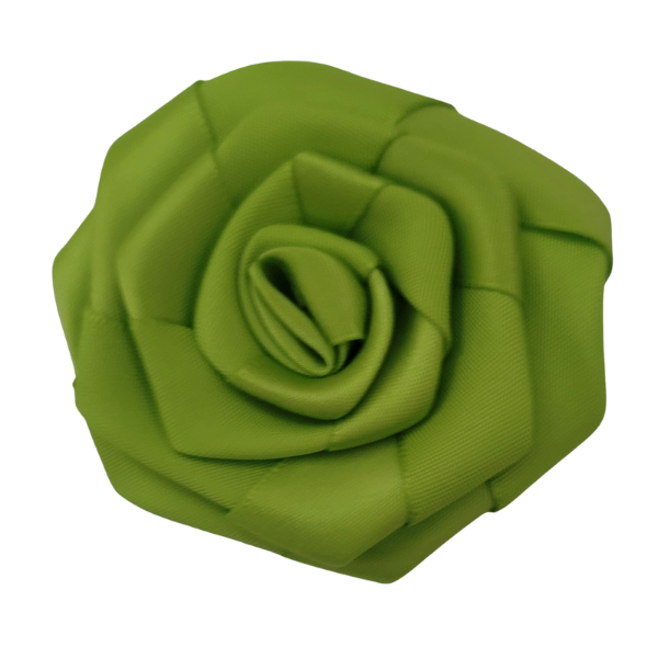 Satin Rosette - Lime - TLC