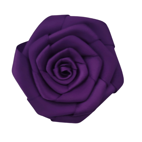 Satin Rosette - Purple - TLC