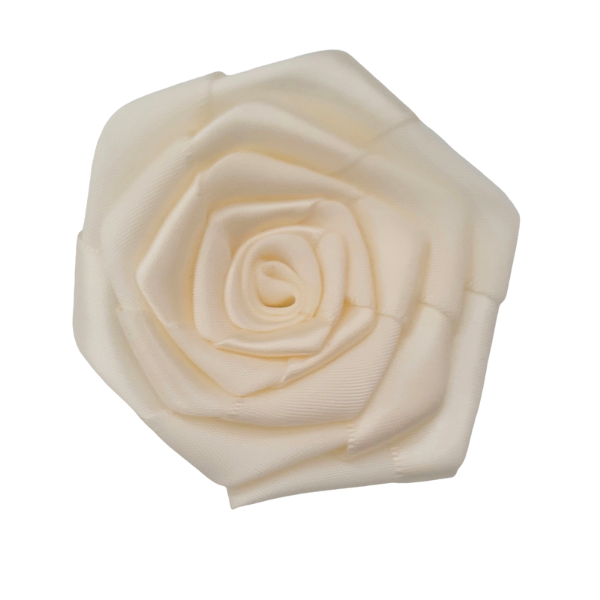 Satin Rosette - Ivory - TLC