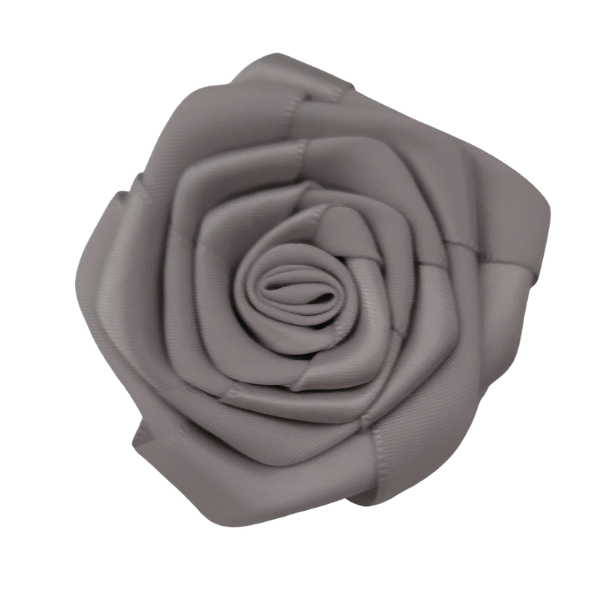 Satin Rosette - Silver - TLC