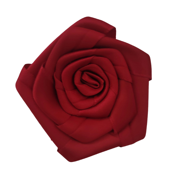Satin Rosette - Cranberry - TLC