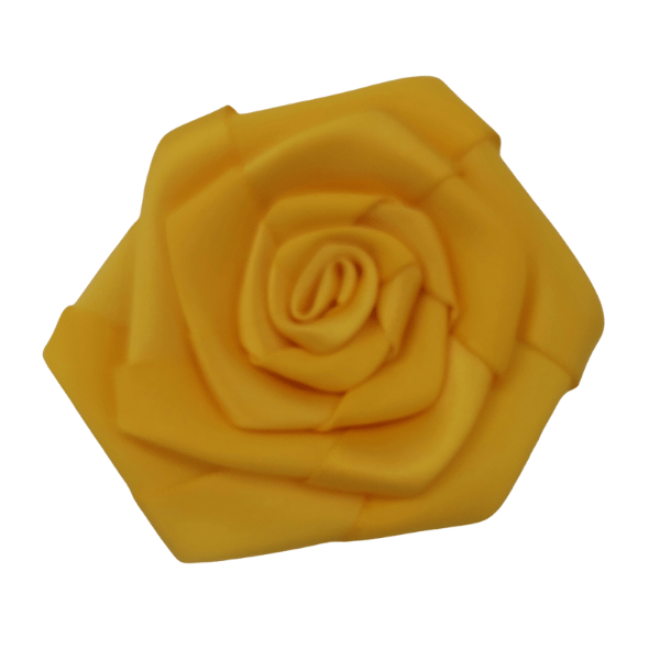 Satin Rosette - Yellow - TLC