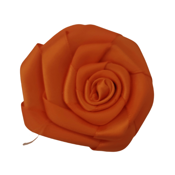 Satin Rosette - Orange - TLC