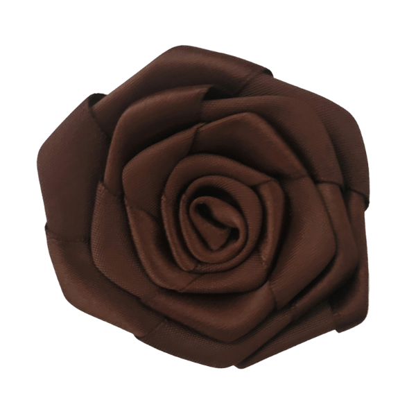 Satin Rosette - Brown - TLC