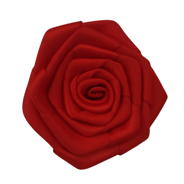 Satin Rosette - Red - TLC