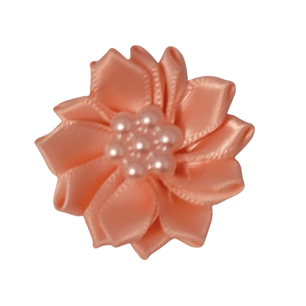 Pearled Satin Starburst 1.25" - Peach - TLC