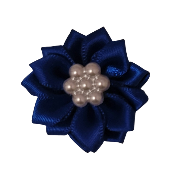 Pearled Satin Starburst 1.25" - Royal Blue - TLC