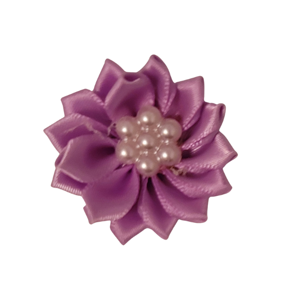 Pearled Satin Starburst 1.25" - Lilac - TLC