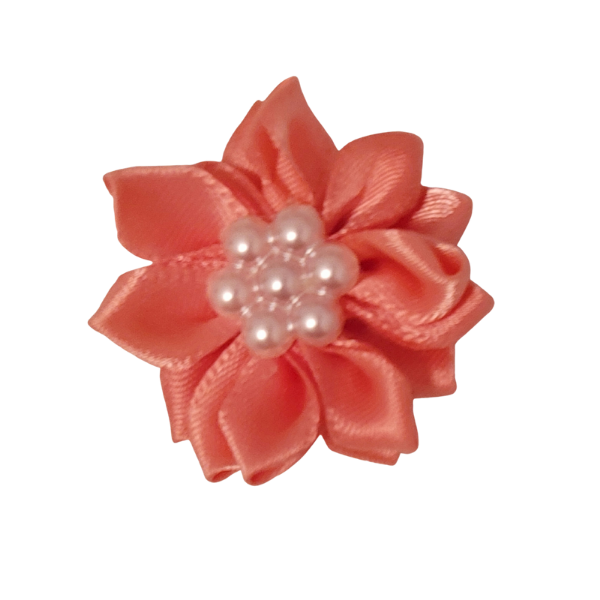 Pearled Satin Starburst 1.25" - Melon - TLC