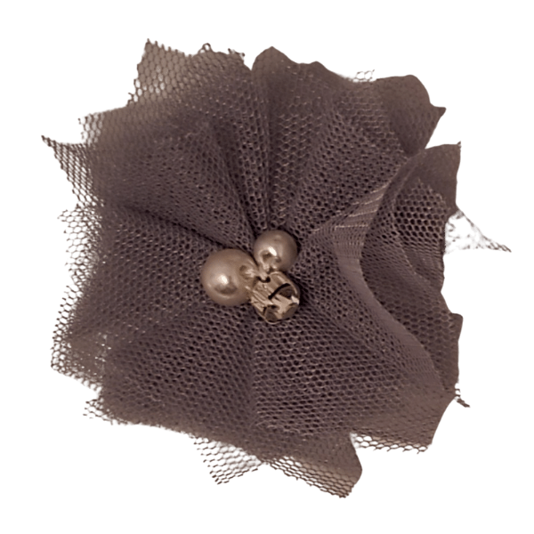 Jeweled Tulle 1.5" - Silver - TLC