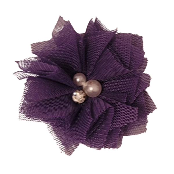 Jeweled Tulle 1.5" - Purple - TLC