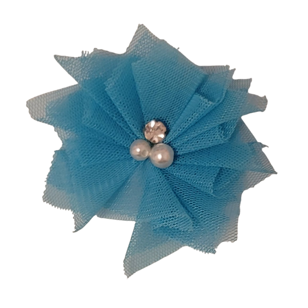 Jeweled Tulle 1.5" - Turquoise - TLC