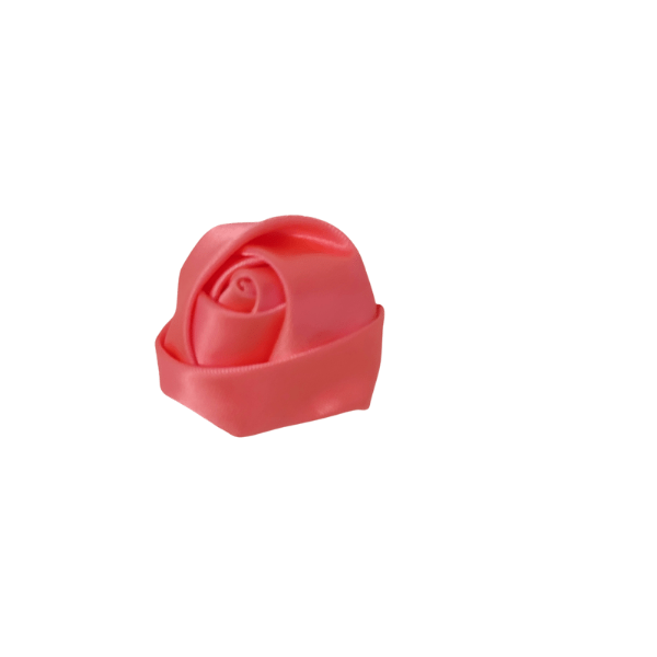 Satin Rose Bud 1" - Coral - TLC