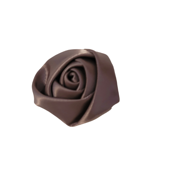 Satin Rose Bud 1" - Grey - TLC