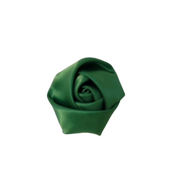 Satin Rose Bud 1" - Green - TLC