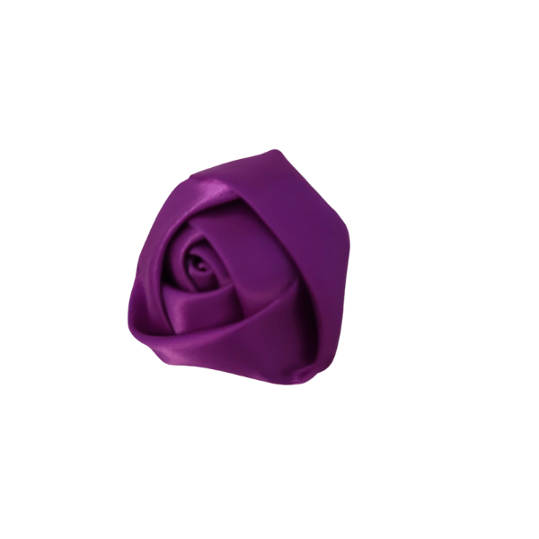 Satin Rose Bud 1" - Purple - TLC