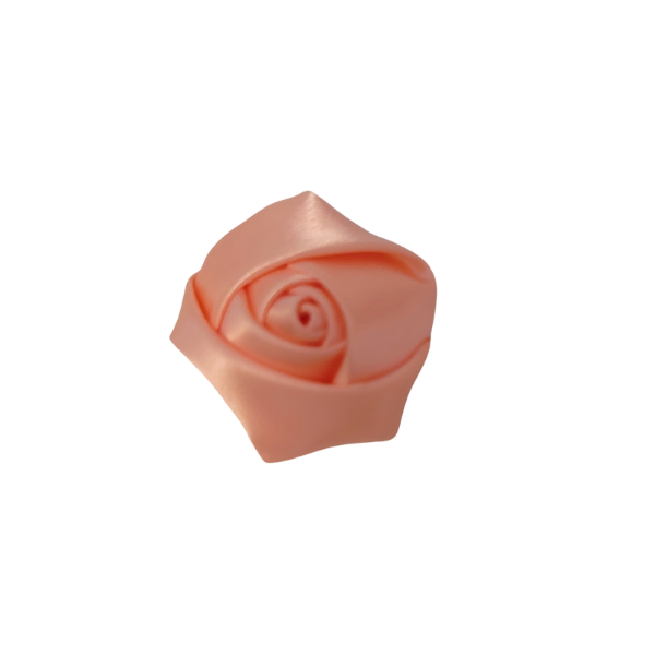 Satin Rose Bud 1" - Peach - TLC