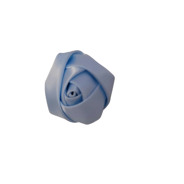Satin Rose Bud 1" - Baby Blue - TLC