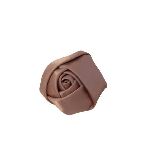 Satin Rose Bud 1" - Khaki - TLC