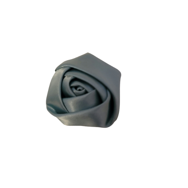 Satin Rose Bud 1" - Dusty Blue - TLC