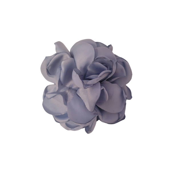 Singed Flower Pouff 2" - Baby Blue - TLC