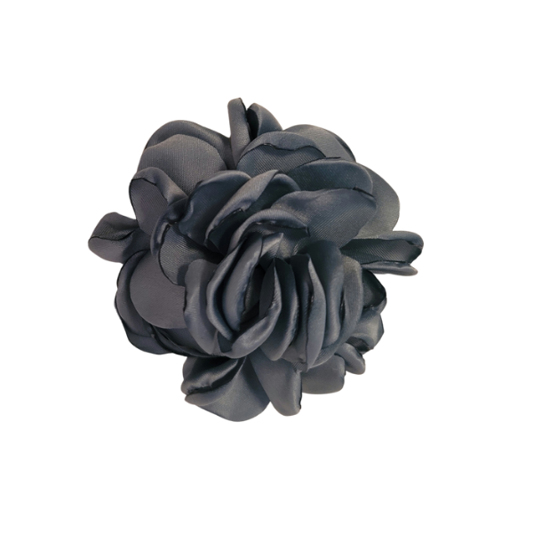 Singed Flower Pouff 2" - Grey - TLC