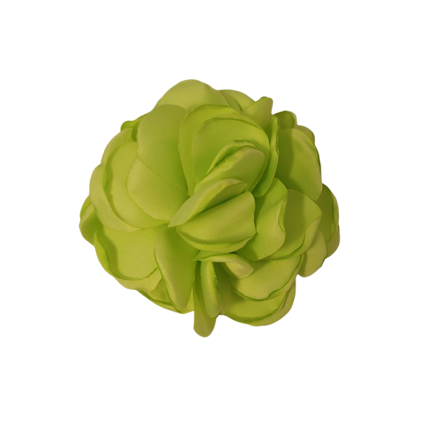 Singed Flower Pouff 2" - Lime - TLC