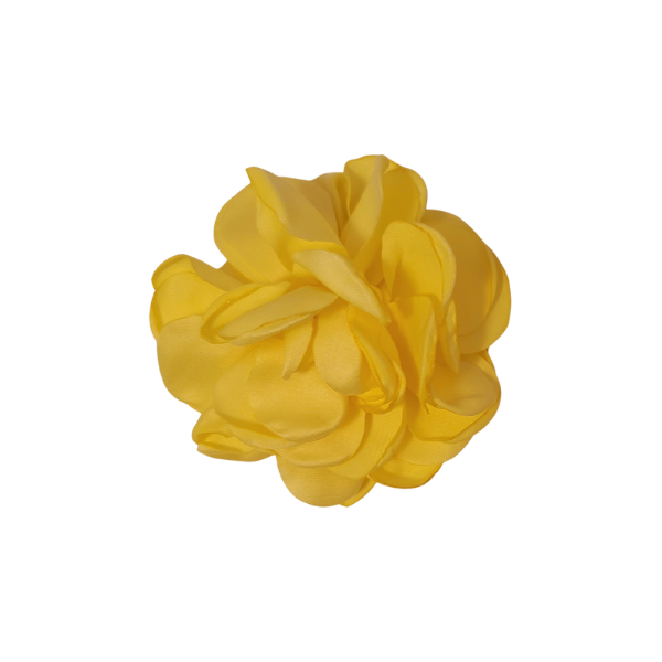 Singed Flower Pouff 2" - Yellow - TLC