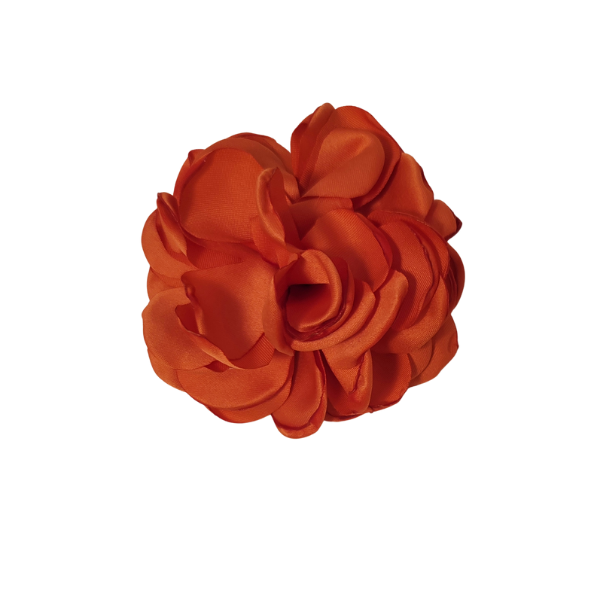 Singed Flower Pouff 2" - Orange - TLC