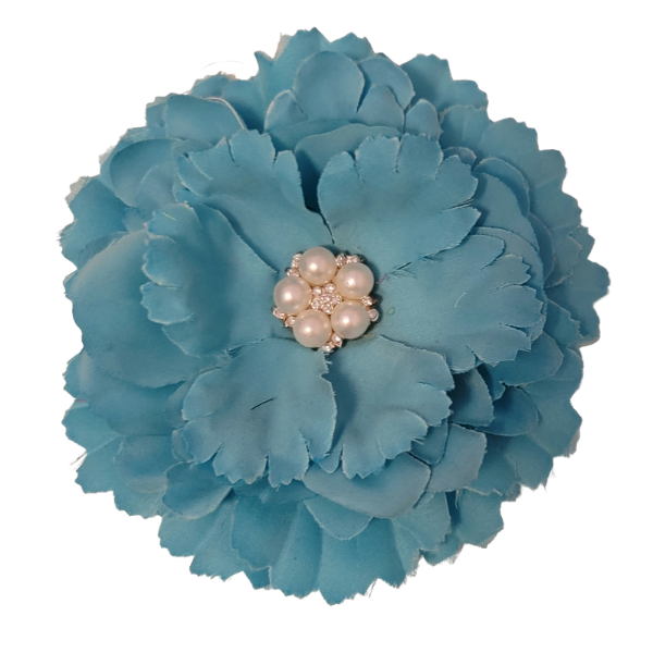 Jeweled Single Bloom 4" - Turquoise - TLC