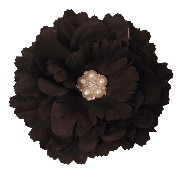 Jeweled Single Bloom 4" - Black - TLC