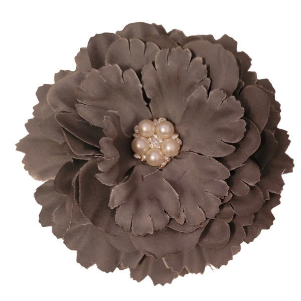 Jeweled Single Bloom 4" - Grey - TLC